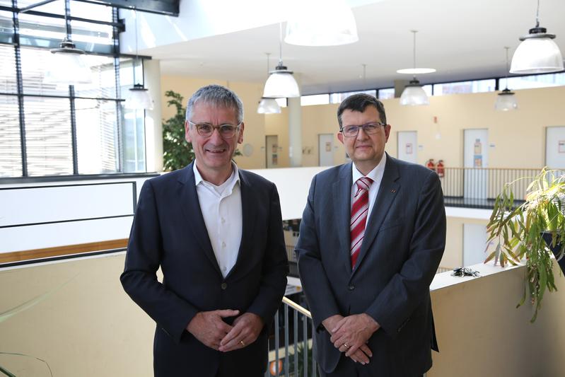 Hendrik Hering, Landtagspräsident RLP, Prof. Dr. Stefan Wehner, Präsident der Universität Koblenz 