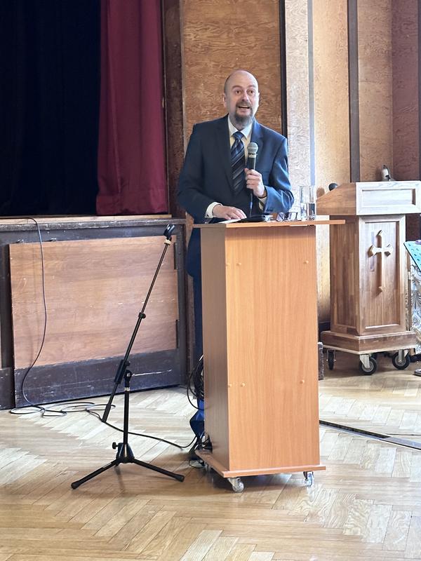 Begrüßung durch den Rektor der Evangelischen Hochschule Berlin, Prof. Dr. Sebastian Schröer-Werner