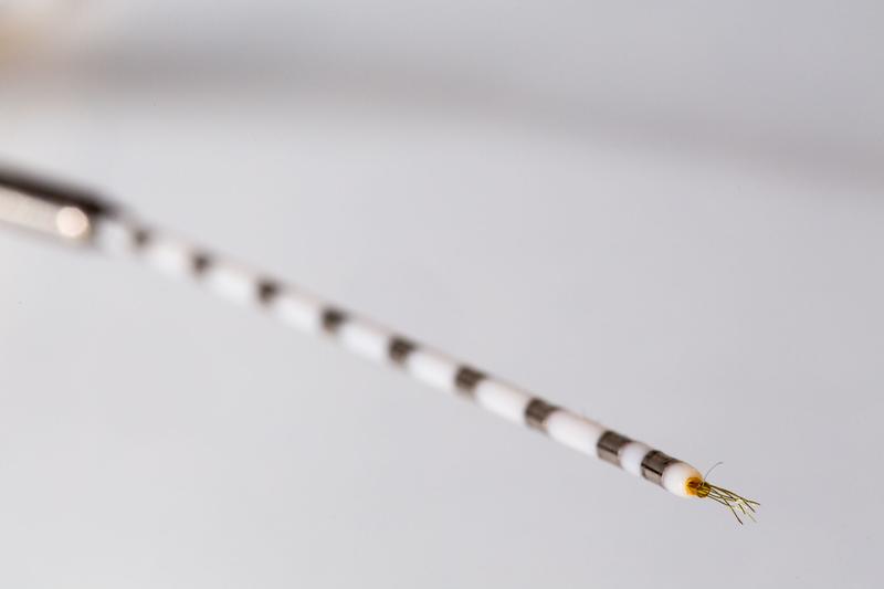 Using ultrafine electrodes implanted in the temporal lobes of epilepsy patients, researchers can visualize the activity of single neurons in different brain regions. 