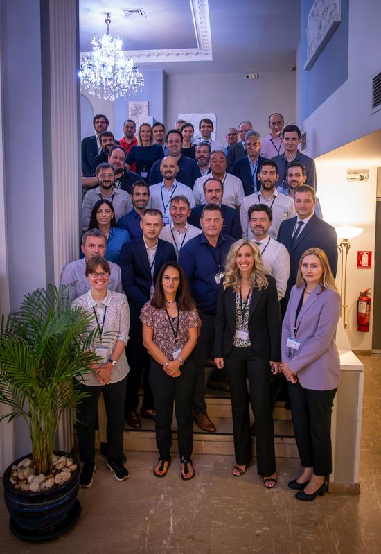 Members of the FALCON consortium during the project kick-off meeting in Athens on September 20, 2023.