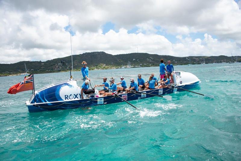 "Roxy" - das Boot, in dem das zwölfköpfige Team den Atlantik überquerte.