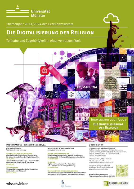 Plakat zum Themenjahr "Die Digitalisierung der Religion"