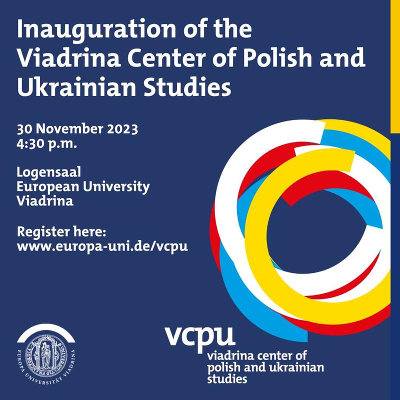 Eröffnung Viadrina Center of Polish and Ukrainian Studies (VCPU)