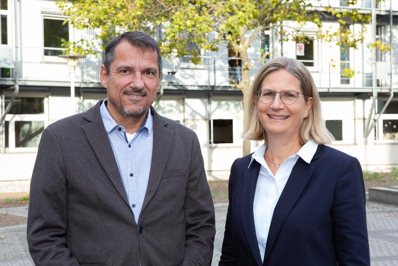 Rektorin Prof. Dr. Angelika Altmann-Dieses und Kanzler Philipp von Ritter zu Groenesteyn