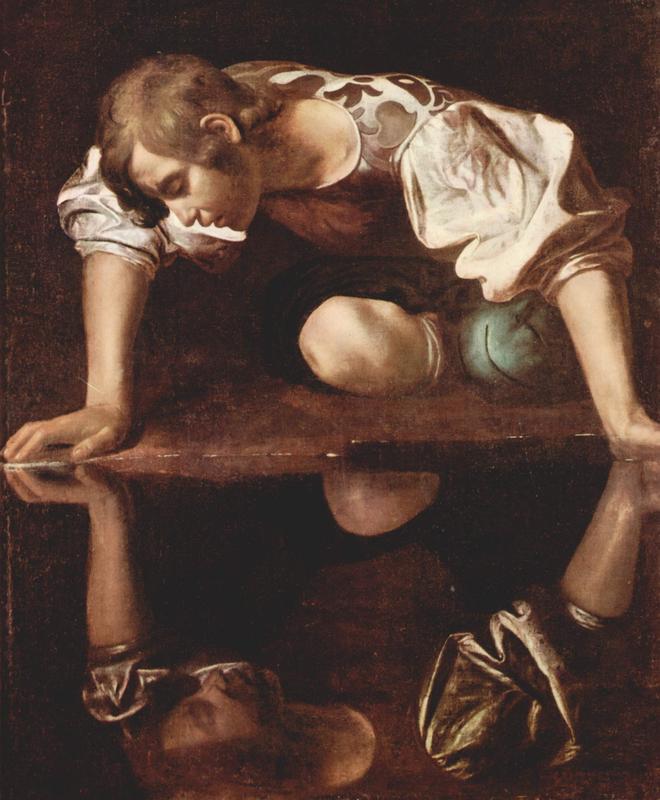 Narziss (Gemälde von Caravaggio, 16. Jh.) verliebte sich in sein Spiegelbild. Narzisstische Wesenszüge können sich negativ auf Psychotherapie auswirken, zeigt eine aktuelle Studie aus Jena und Münster.