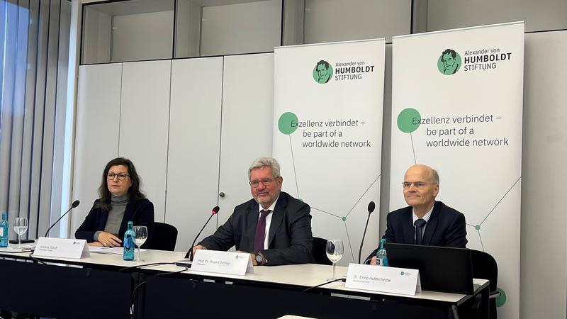 Pressekonferenz der Alexander von Humboldt-Stiftung am 19.10.2023 in Berlin