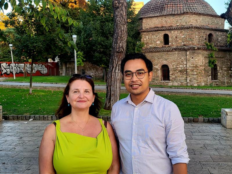 Gabriele Berg und Wisnu Adi Wicaksono vom Institut für Umweltbiotechnologie der TU Graz.