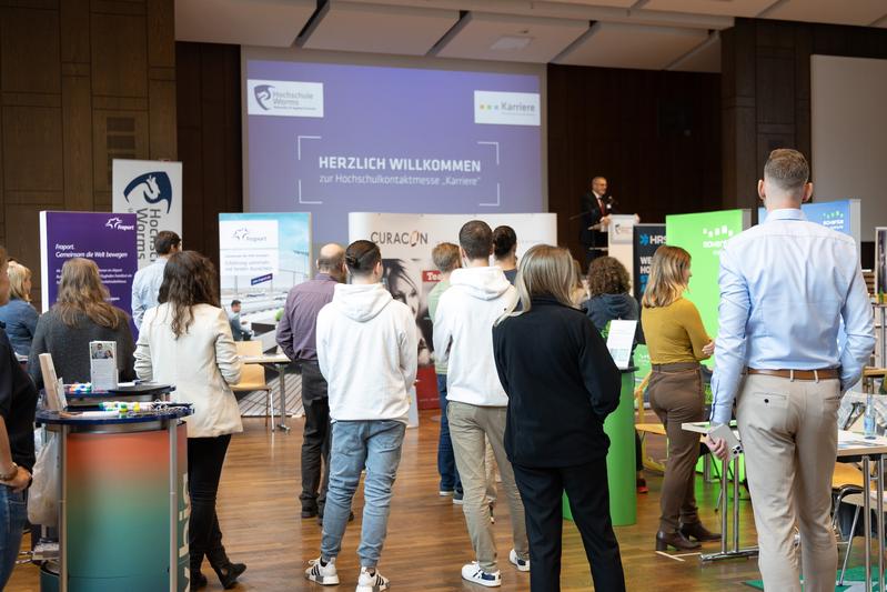 Viel Zulauf gab es in diesem Jahr bei der Hochschulkontaktmesse "Karriere" Ende Oktober an der Hochschule Worms. 