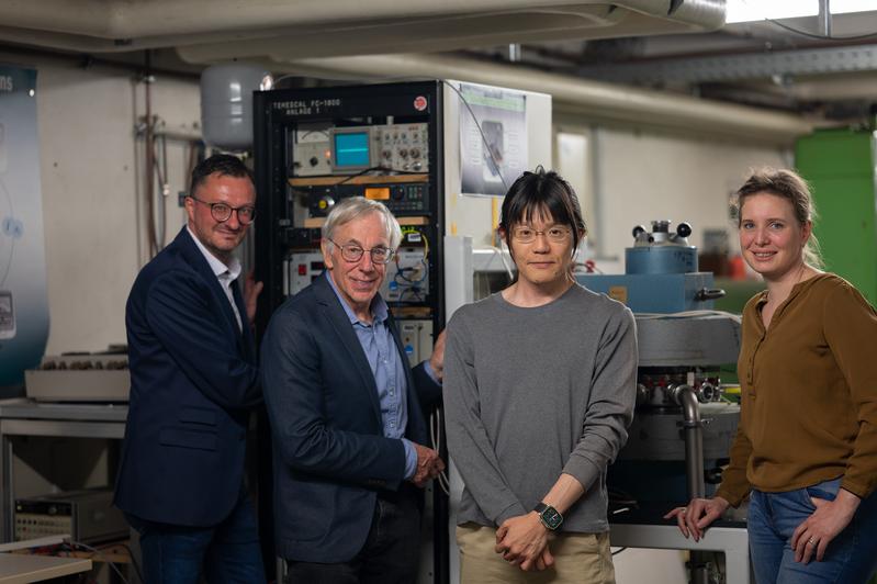 Prof. Dr. Martin Prechtl, Christian Wolf, PhD Takaoki Takanashi und Prof. Dr. Jasmin Walk.