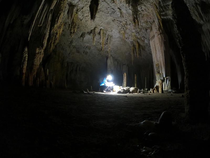 Höhlenmineralien (Speläotheme) in einer Höhle in Brasilien sind eines der Klimaarchive das für die Rekonstruktion vergangenen Klimas genutzt werden kann. 