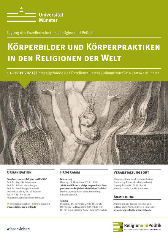 Plakat zur Tagung „Körperbilder und Körperpraktiken in den Religionen der Welt 