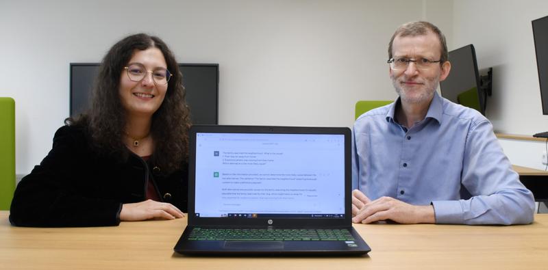 Stefanie Krause und Prof. Dr. Frieder Stolzenburg von der Hochschule Harz