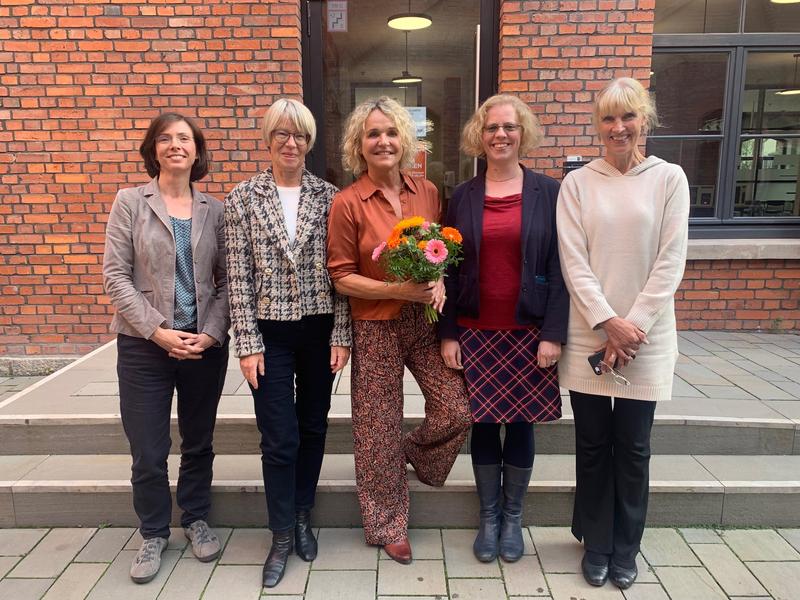 Der Vorstand des neu gegründeten FBTT: (v.l.n.r.) Prof. Dr. Susanne Saal, EAH Jena; Prof. Annette Baumgärtner, Universität Lübeck; Prof. Dr. Annette Probst, HAWK; Prof. Dr. Hendrike Frieg, HAWK; Prof. Dr. Elke Kraus, Ali