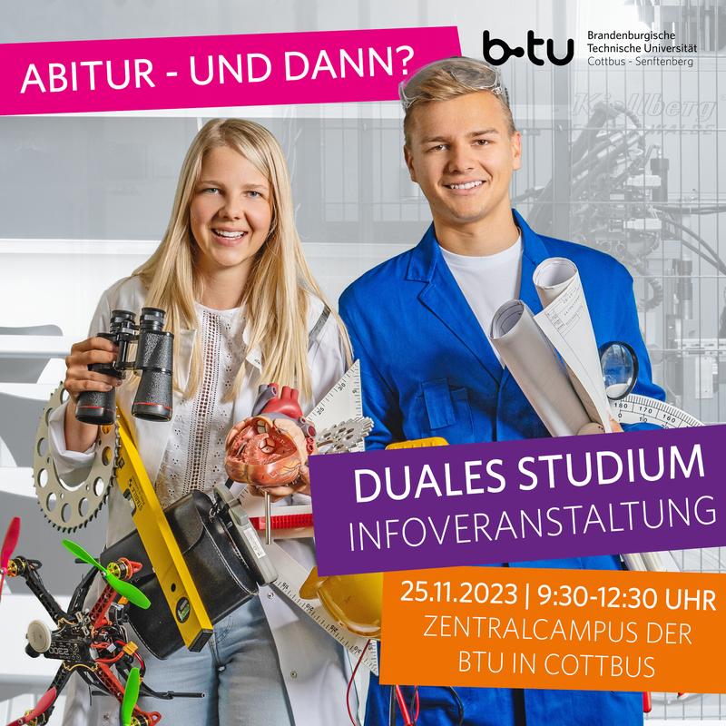 Lerne die dualen Studienangebote der BTU Cottbus-Senftenberg kennen! 