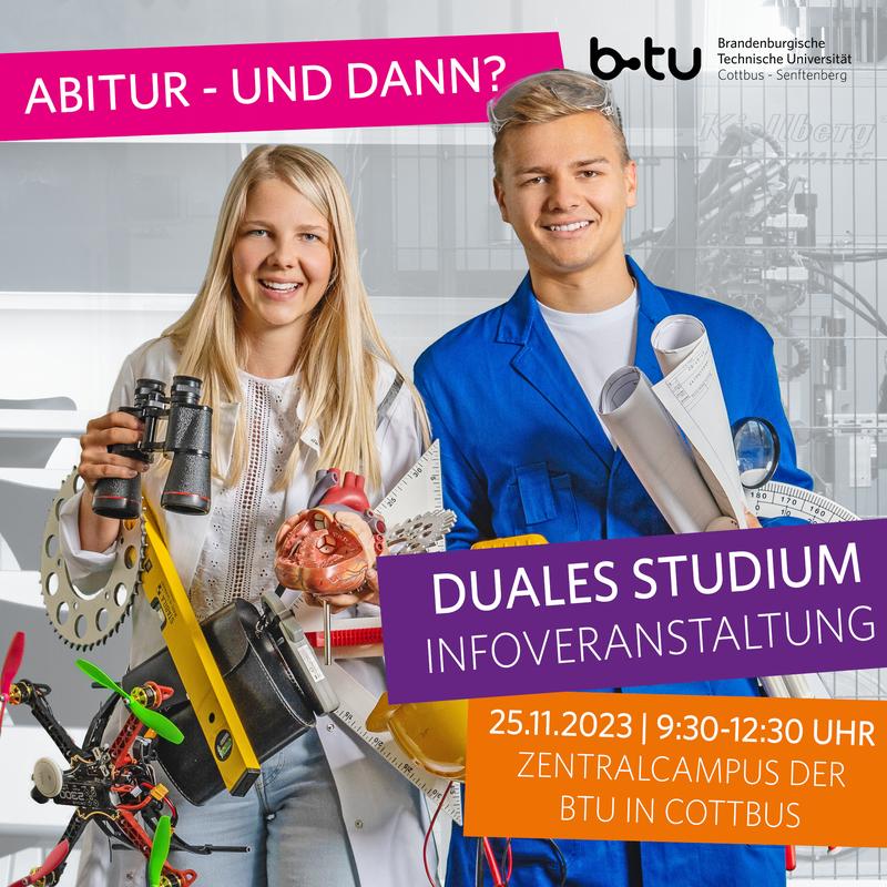 Lerne die dualen Studienangebote der BTU Cottbus-Senftenberg kennen! 