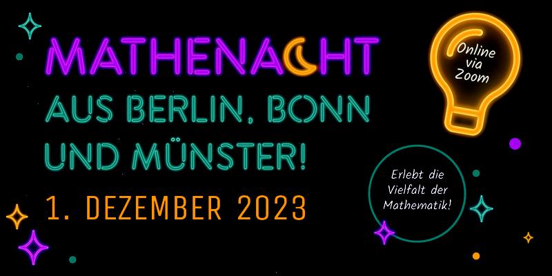 MATHENACHT mit Schüler-Workshops, Talkrunde "Mathematik & Klima" und spannenden Vorträgen