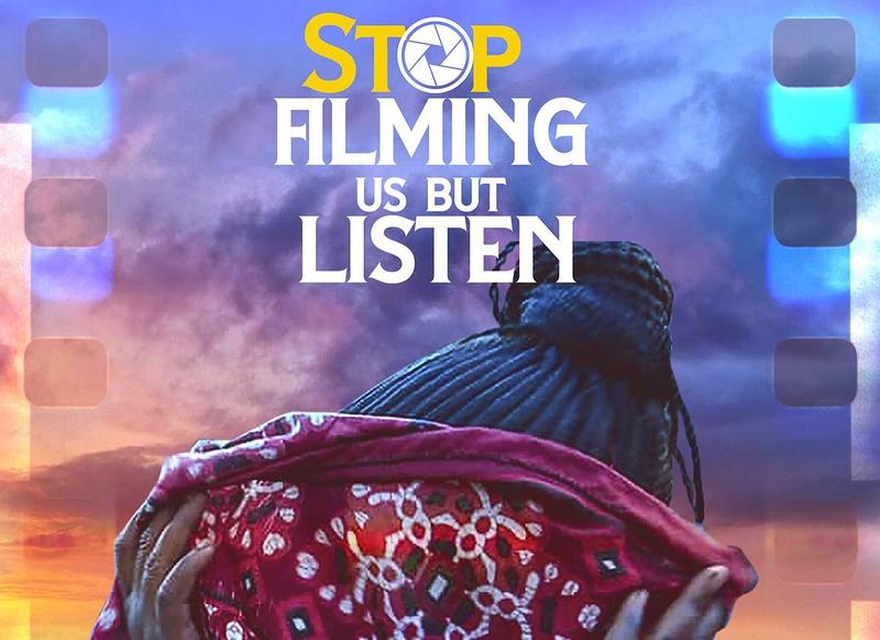 Filmplakat "Stop Filming Us but Listen"