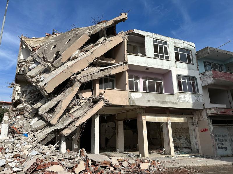 Zerstörungen in der Stadt Antakya infolge der starken Erdbeben in der Südost-Türkei. 