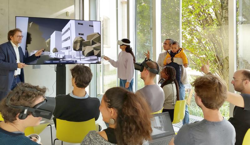Gemeinsam städtebauliche Planungsvarianten virtuell erleben, bewerten und verändern.