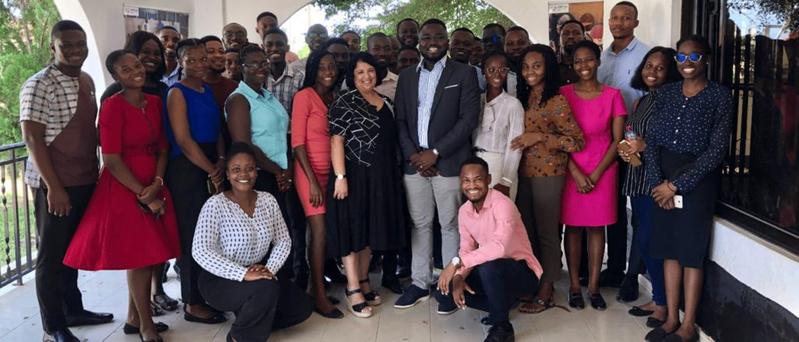 Eine Gruppe People of Color von dem Projekt Ghana1000