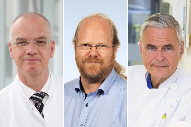 DIVI-Präsident Prof. Felix Walcher, Prof. Rainer Röhrig und Prof. Uwe Janssens