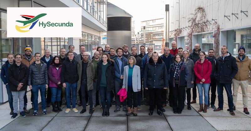 Gruppenfoto vom Kickoff-Treffen HySecunda des gesamten Konsortiums 