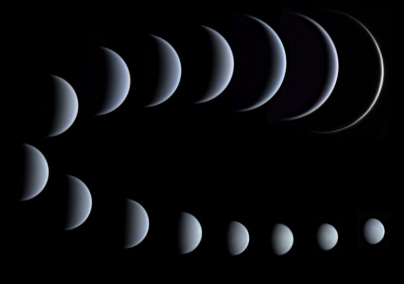 Die wechselne Phasengestalt der Venus vom 17. Dezember 2019 bis zum 25. Mai 2020 - zweiter Platz in der Kategorie Phasen der Venus beim dritten OAE-Astrofoto-Wettbewerb