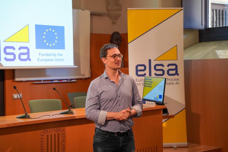 CISPA-Faculty and ELSA coordinator Professor Dr. Mario Fritz is satisfied with the progress made by the ELSA - European Lighthouse on Secure and Safe AI.