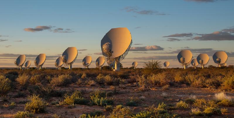 The team used the sensitive MeerKAT radio telescope, located in the Karoo semi-desert in South Africa.  