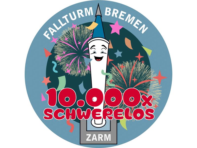 "Mission Patch" für das 10.000ste Fallturmexperiment