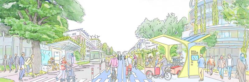 Wie sieht die „Grüne Stadt der Zukunft“ aus? Das gleichnamige Projekt entwickelte dazu Ideen am Beispiel der Stadt München.