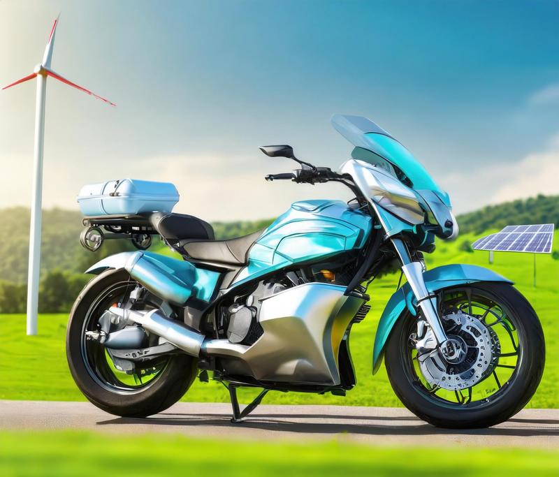 So könnte ein künftiges Motorrad  mit Wasserstoff-Brennstoffzellenantrieb aussehen. Der geplante fahrfertige Demonstrator wird Ende 2025 fertiggestellt sein.