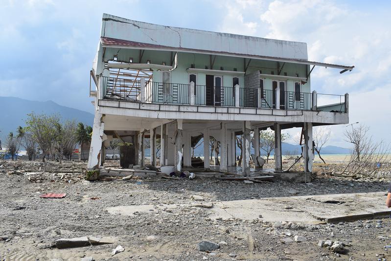 After the 2018 earthquake and tsunami in Palu.