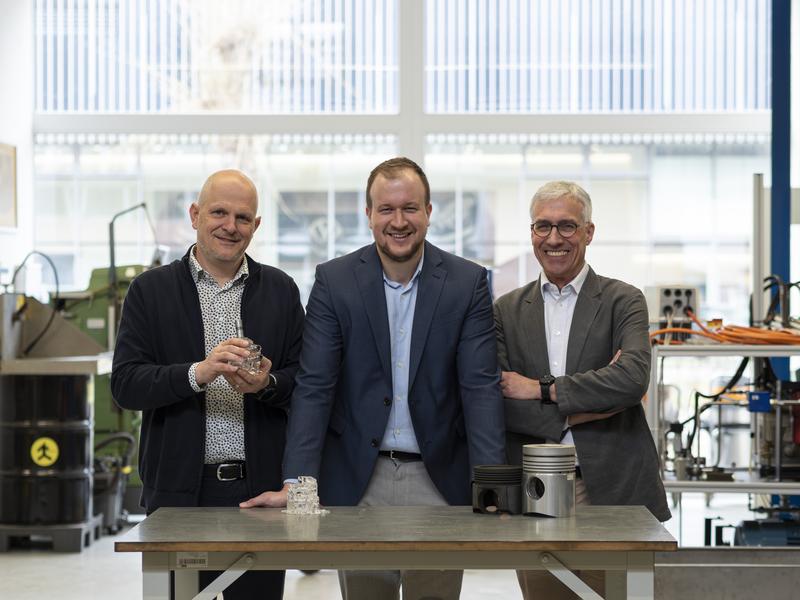 Erfindergeist im Team: von links, Patrik Soltic, Andyn Omanovic und Wolfgang Schneider. 