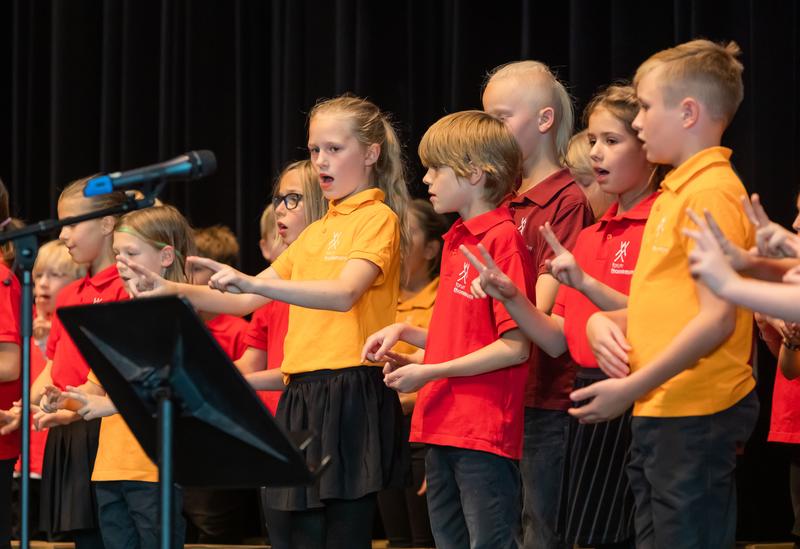 Singende Kinder beim Stimmsymposium