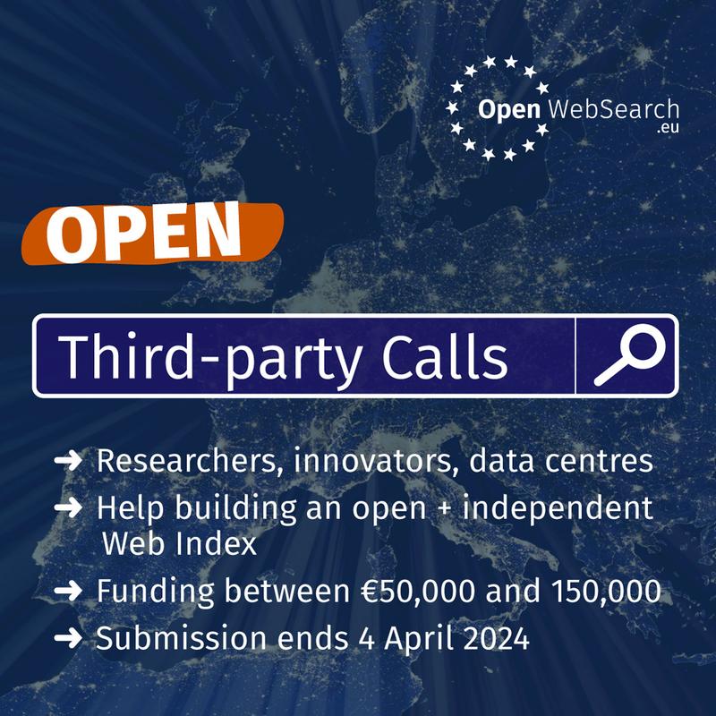 Projekt Openwebsearch.EU startet neuen Call 