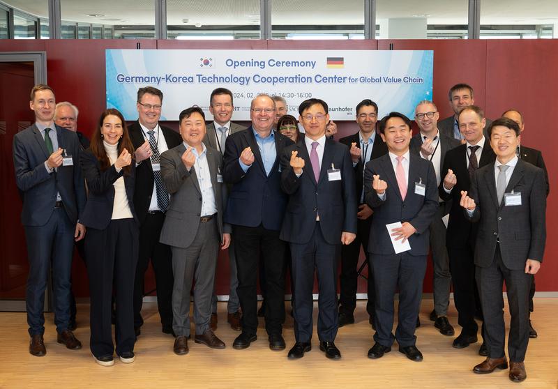 Feierliche Eröffnung des Germany-Korea Technology Cooperation Center for Global Value Chains.