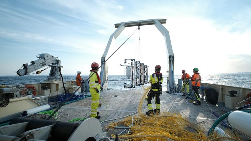 The innovative Manta Ray G1 measuring system detects boulders in the seafloor.