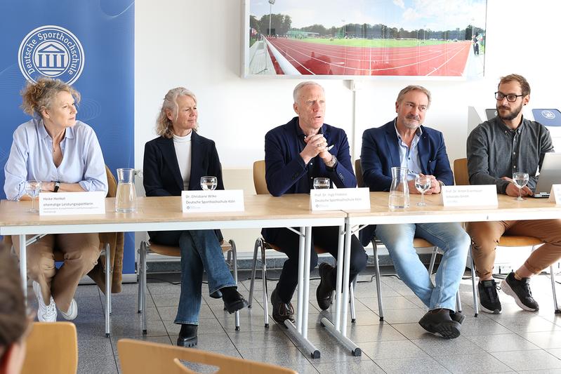 Pressekonferenz an der Sporthochschule