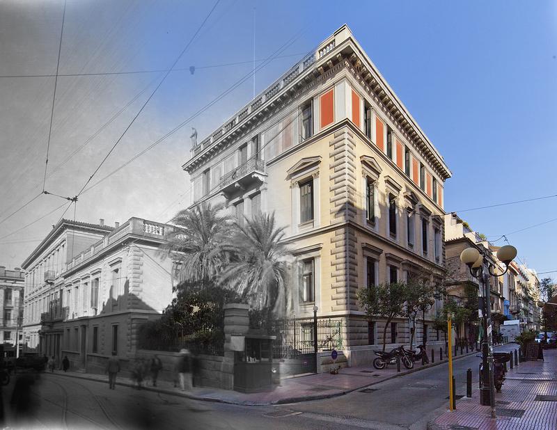 Das Deutsche Archäologische Institut Athen hat seinen Dienstsitz in dem 1888 von Heinrich Schliemann eigens errichteten Gebäude. 