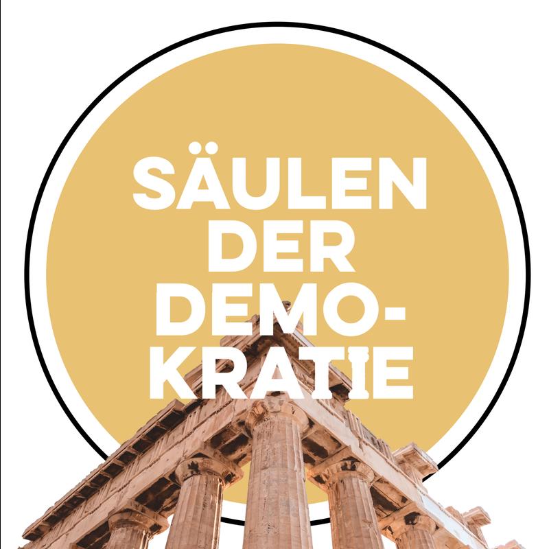 Logo Podcast "Säulen der Demokratie"