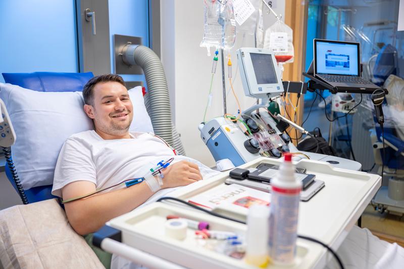 Donation of stem cells in the Collection Center Cologne