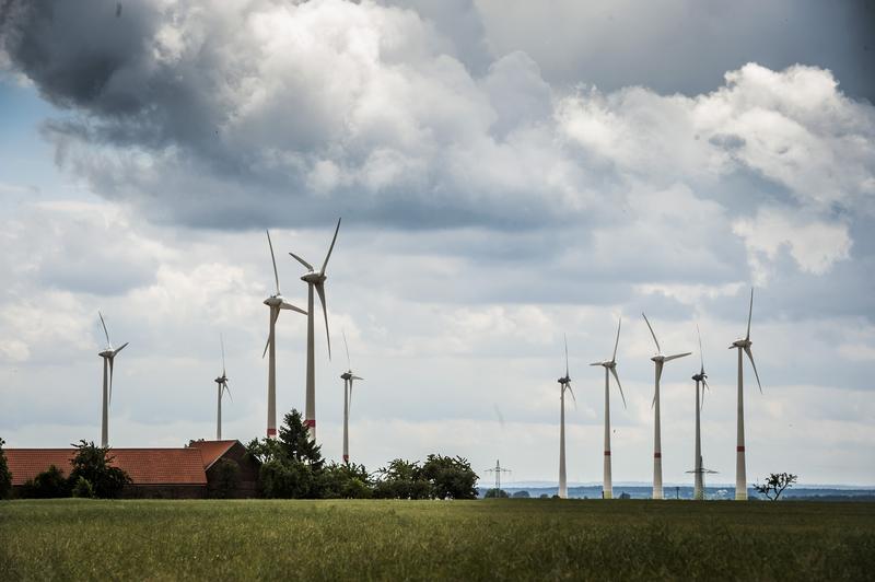 Wind turbines in Brandenburg, Germany