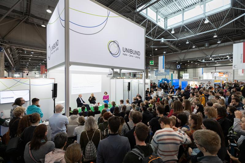 Die Veranstaltungen des Forums Unibund waren auch bei der Buchmesse 2023 gut besucht. 