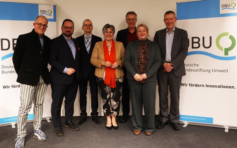 DBUgoesBrussels zum Pflanzenschutz mit (von links) Klaus Jongebloed, Alexander Bonde, Keynote-Sprecher Dr. Klaus Berend, Maria Noichl, Dr. Maximilian Hempel, Siv Biada sowie Ralf Schulz. 