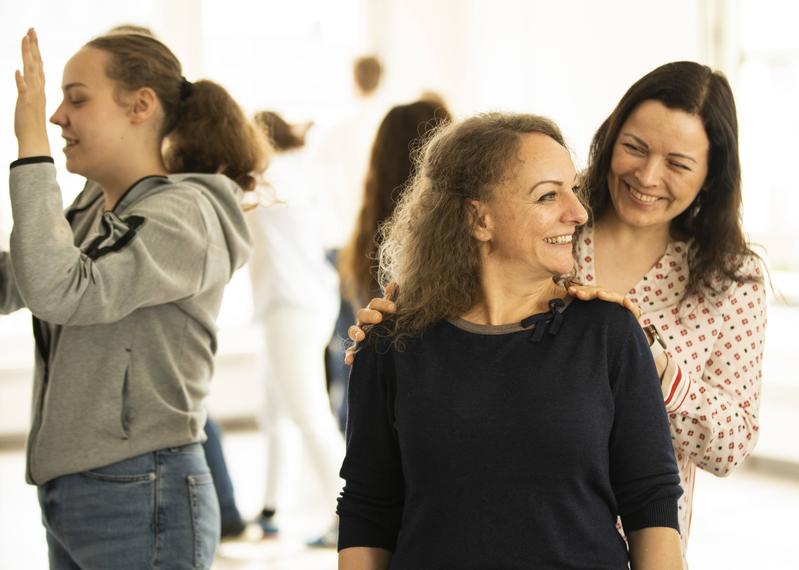 Pflegeschüler bei einem Humorworkshop der Stiftung HUMOR HILFT HEILEN