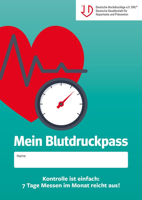 Titelbild Blutdruckpass der Deutschen Hochdruckliga