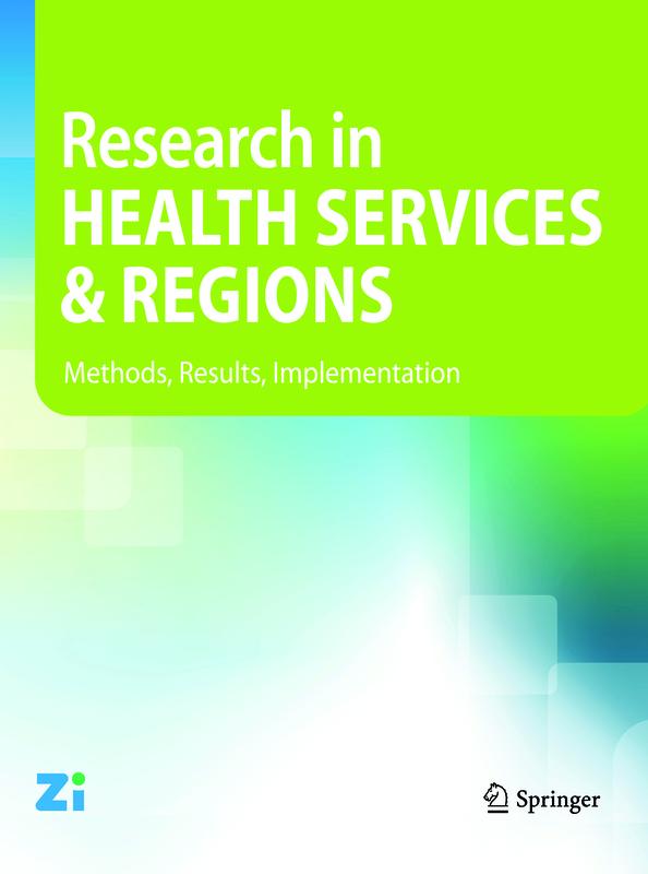 Cover des Journals "Research in Health Services and Regions"