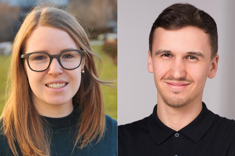 Janine Gote-Schniering (links) und Niklas Lang (rechts)