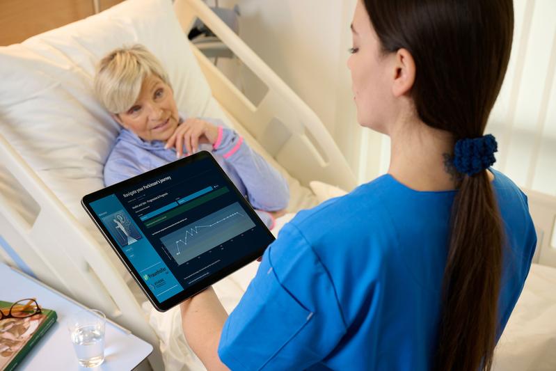 Parkinson-Monitor: Mit Hilfe der vom Fraunhofer IGD entwickelten interaktiven Web-Anwendung sollen die Symptome und der Krankheitsverlauf von den Betroffenen besser verstanden werden.